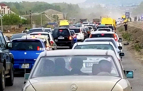 საცობი მაგისტრალზე