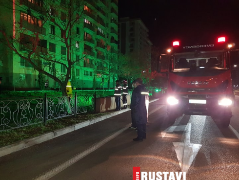 რუსთავის ქუჩების დეზინფექცია მიმდინარეობს