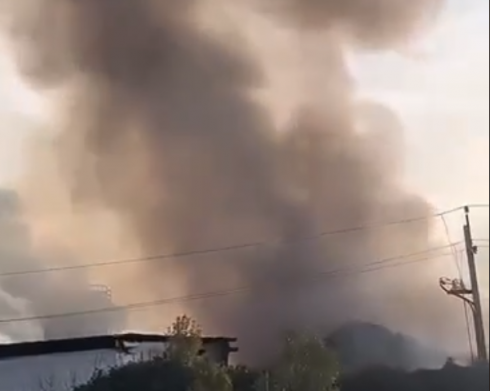 ქუთაისში საწარმო იწვის