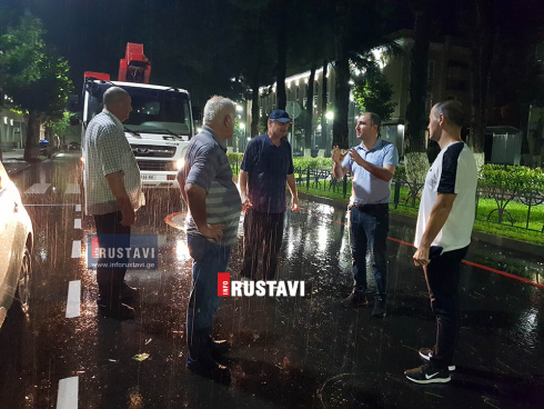 სანიღვრე სისტემის მონიტორინგი რუსთავში [photo]