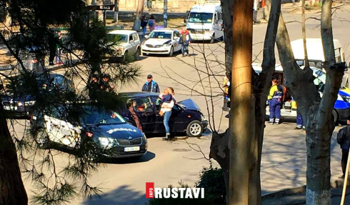 ავტოსაგზაო შემთხვევა რუსთავში [photo]