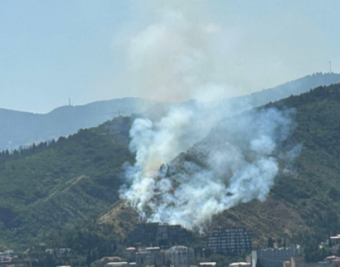 მთაწმინდის ფერდობზე ხანძარი ლიკვიდირებულია