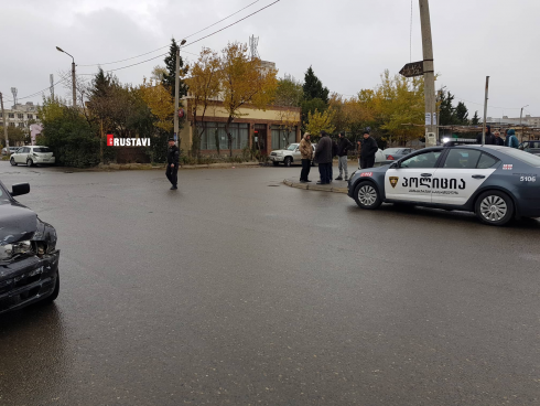 ავტოსაგზაო შემთხვევა რუსთავში [photo]