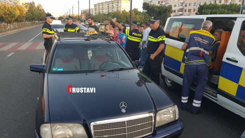 ავტოსაგზაო შემთხვევა რუსთავში [photo]