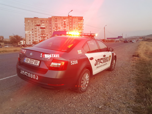 ავტოსაგზაო შემთხვევა რუსთავში [photo]