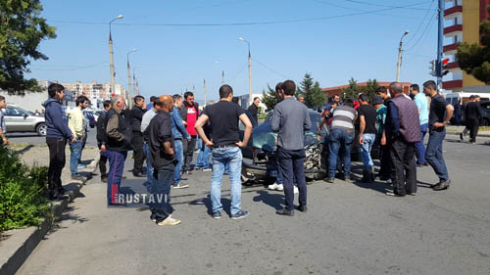 ავარია ლეონიძეს ქუჩაზე (ვიდეო)