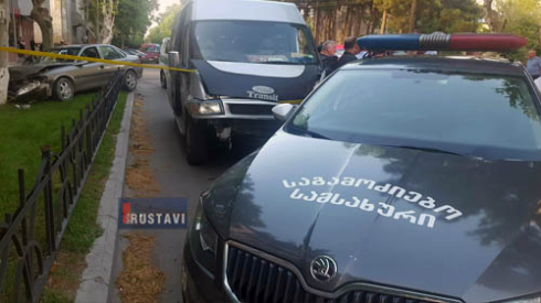 ავარია გზაჯვარედინზე (ვიდეო)