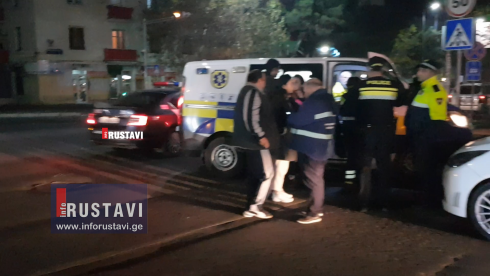 ავტოსაგზაო შემთხვევა რუსთავში [video]