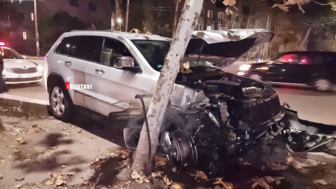ავტოსაგზაო შემთხვევა რუსთავში [video]