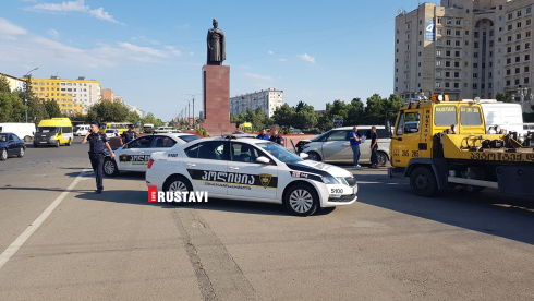 ავტოსაგზაო შემთხვევა რუსთავში [video]