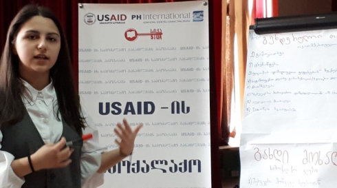 15 წლის რუსთაველი მოსწავლე, რომელიც USAID-ის კონკურსის გამარჯვებული გახდა