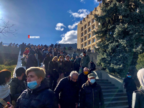 აქცია მთავრობის კანცელარიასთან დასრულდა
