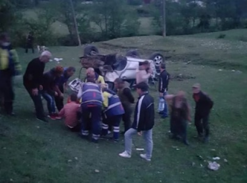 ავტომობილი ბუნებრივი აირის მილს შეეჯახა