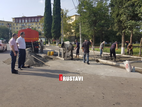 სკვერის კეთილმოწყობა