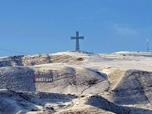 რუსთავში თოვს