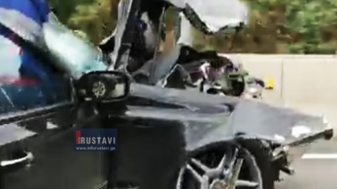 ავარია რუსთავი-თბილისის ავტობანზე [video]
