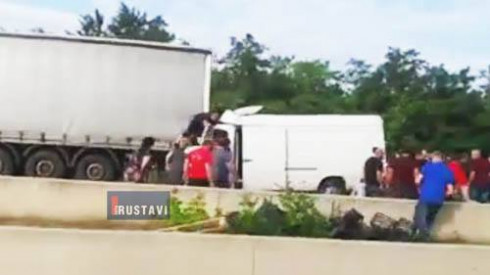 მიკრო ავტობუსის მძღოლი გარდაიცვალა [Video]