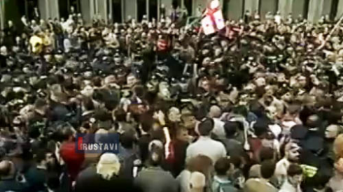 აქციის მონაწილეებმა გზა გადაკეტეს