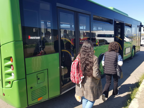 რუსთავი - თბილისის მიმართულებით ავტობუსები ახალი გრაფიკით იმოძრავებენ